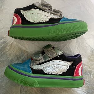 Boys Vans Marvel Avenger style sneakers.